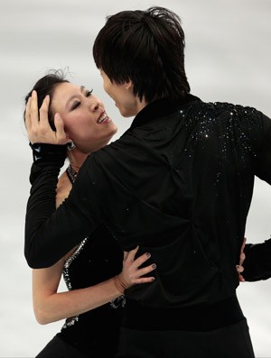 Casal chinês Qing Pang e Jian Tong patinação Sochi 2014  (Foto: AP)