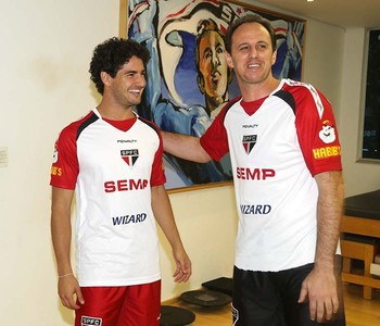 Alexandre Pato Rogério Ceni São Paulo (Foto: Rubens Chiri/Divulgação sãopaulofc.net)