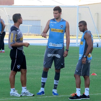 Junior Cesar e Mario Risso, reforços Botafogo (Foto: Fred Huber)