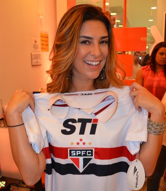 Atriz Fernanda Paes Leme São Paulo (Foto: Danilo Sardinha/GloboEsporte.com)