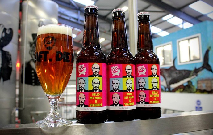 Cerveja com a cara do Putin brewdog (Foto: Reprodução / Facebook)