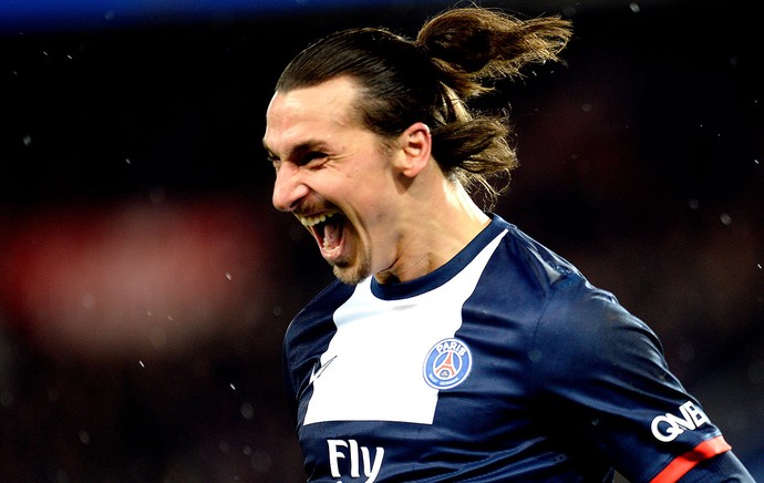 Ibrahimovic comemoração PSG contra Bordeaux (Foto: AFP)