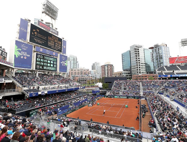 Andy Murray tênis contra  Donald Young quadra (Foto: Getty Images)