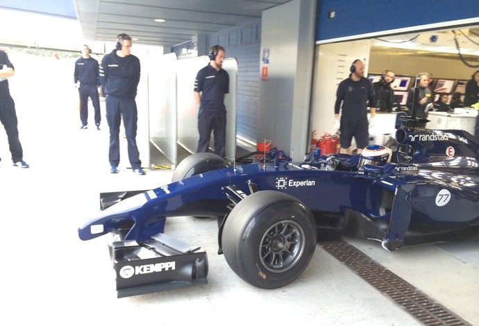 Com 1m30s082, a Williams de número 77 pilotada por Bottas fez o terceiro melhor tempo do dia (Foto: Divulgação)