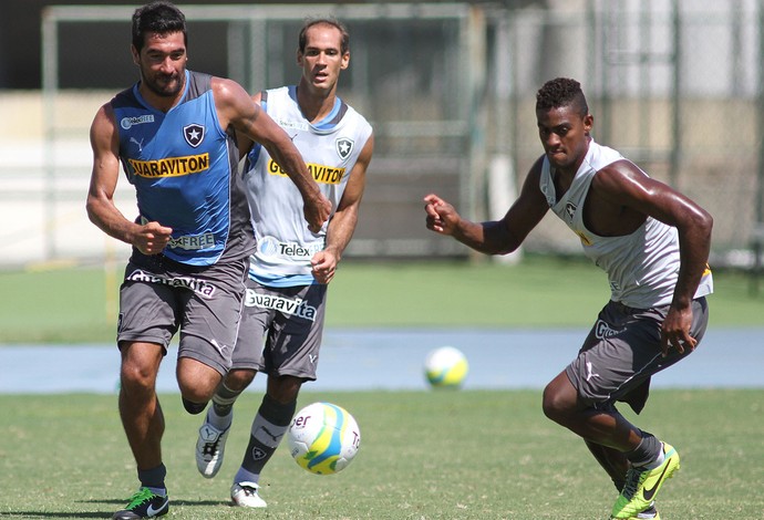 Ferreyra treino Botafogo (Foto: Vitor Silva/SSPress)