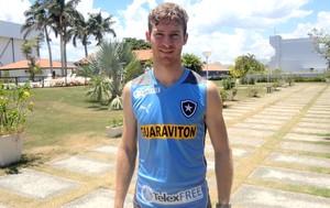 Bolatti novo jogador do Botafogo treino (Foto: Site Oficial do Botafogo / BFR)