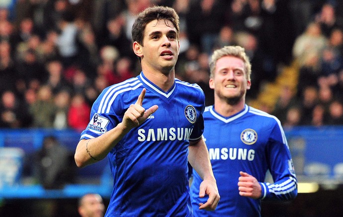 Oscar, Chelsea x Stoke City (Foto: AFP)