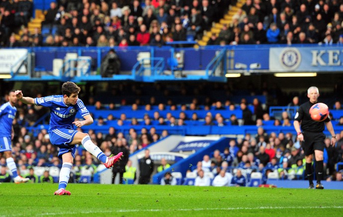 Oscar gol, Chelsea x Stoke City (Foto: AFP)