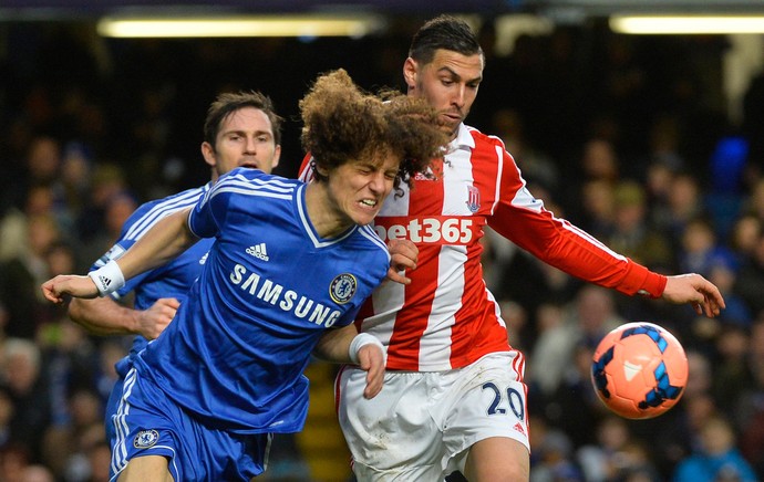 David Luiz, Chelsea x Stoke City (Foto: Reuters)