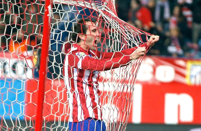 Diego Godin comemoração Atlético de Madrid contra Atlético Bilbao (Foto: Reuters)