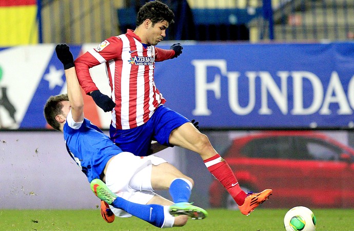 Diego Costa jogo Atlético de Madrid contra Atlético Bilbao (Foto: EFE)