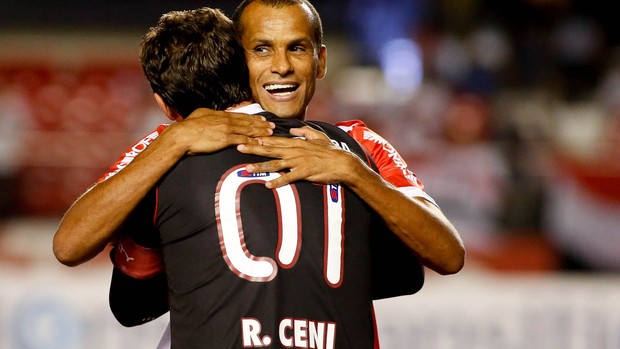 Rivaldo e Rogerio Ceni, São Paulo x Mogi Mirim (Foto: Rodrigo Coca/Agência Estado)