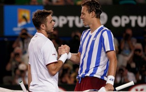 Aberto da Australia Stanislas Wawrinka e Tomas Berdych  (Foto: Reuters)