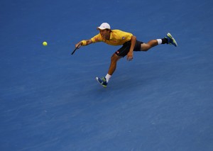 Kei Nishikori levou sets ao tiebreak e deu muito trabalho para Rafael Nadal (Foto: Reuters)