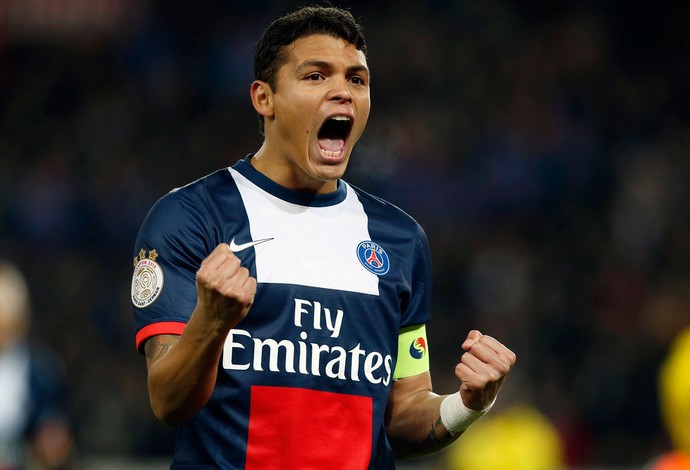 Thiago Silva gol PSG (Foto: Reuters)