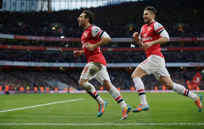 cazorla arsenal x Fulham (Foto: AP)