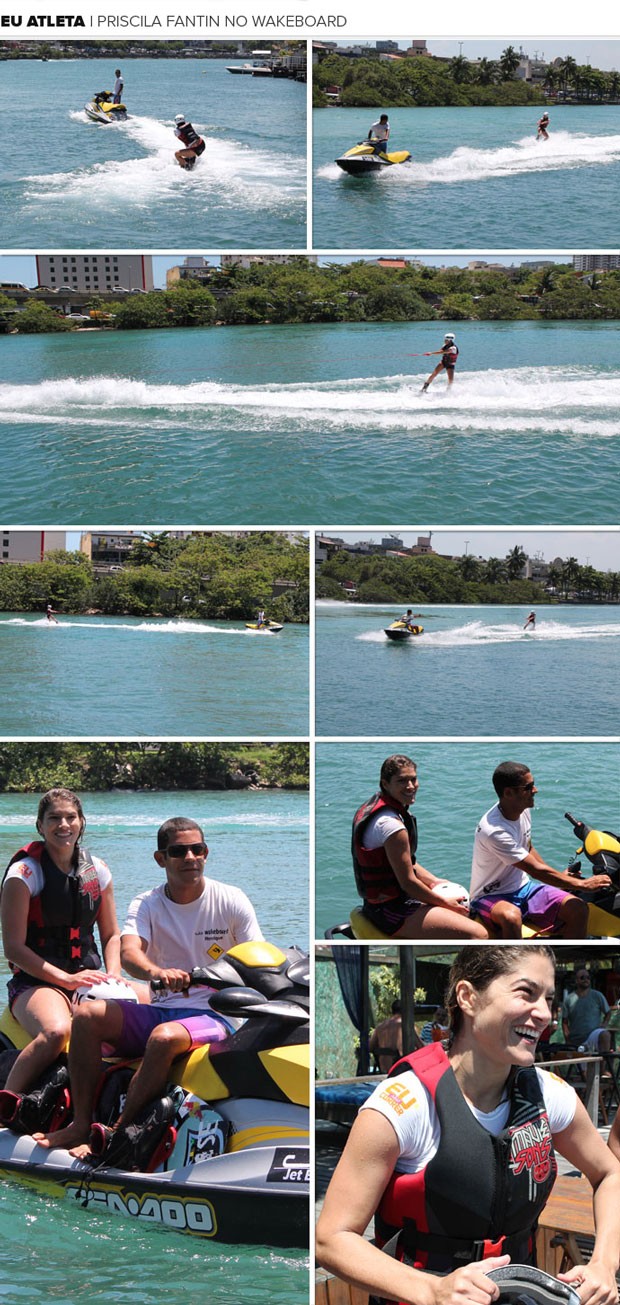 MOSAICO EU ATLETA Priscia Fantin Wakeboard (Foto: Sandro Gama)