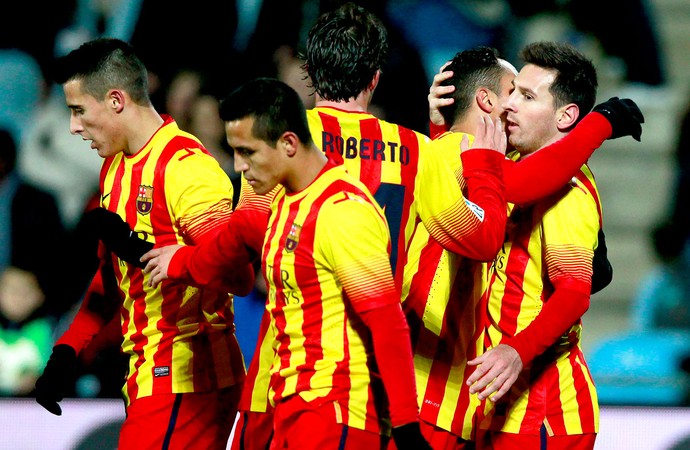 Messi gol Barcelona contra Getafe (Foto: AP)