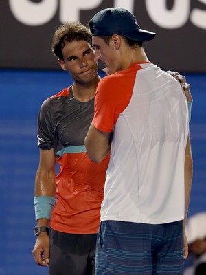 tênis rafael nadal bernard tomic aberto da austrália (Foto: AP)