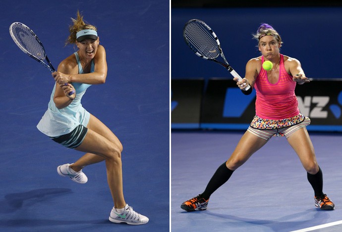 sharapova x Bethanie Mattek-Sands tenis (Foto: Getty Images)