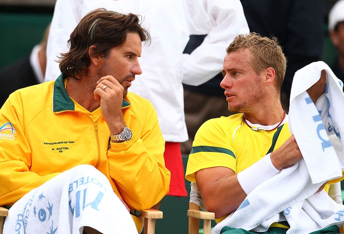 Patrick Rafter e Lleyton Hewitt tênis (Foto: Getty Images)