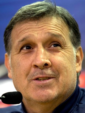 Tata Martino na coletiva do Barcelona (Foto: EFE)