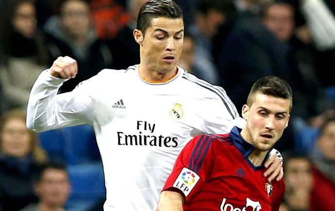 Cristiano Ronaldo jogo Real Madrid e Osasuna (Foto: EFE)