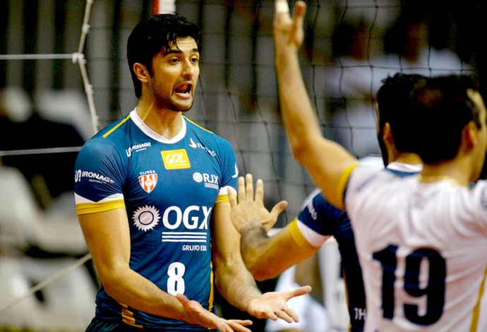 Leandro Vissotto na partida de vôlei do Rio de Janeiro (Foto: Divulgação / Facebook Oficial)