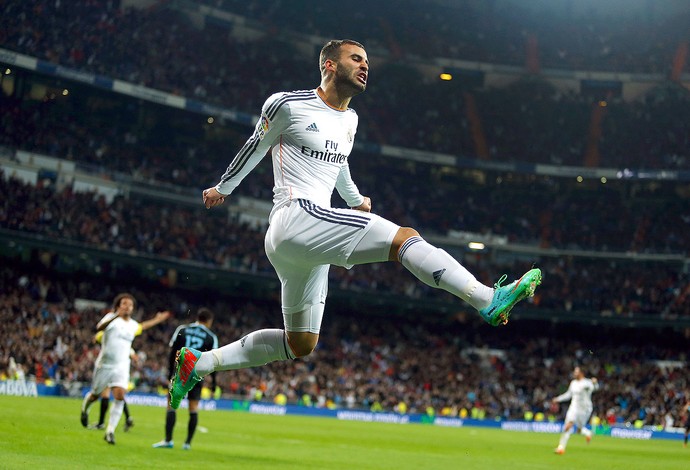  Jese Rodriguez comemoração Real Madrid contra Celta (Foto: AP)