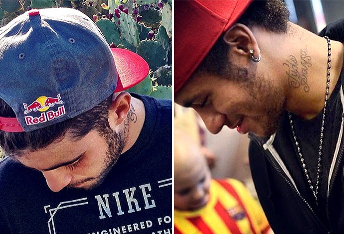 Tatuagem Pedro Scooby igual Neymar (Foto: Reprodução / Instagran)