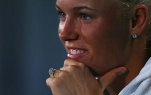 tênis Caroline Wozniacki anel de noivado (Foto: Agência AP)