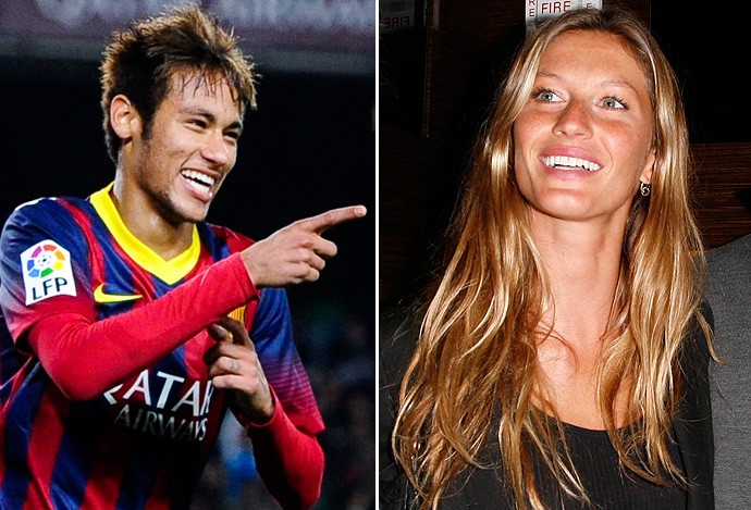 neymar gisele Bündchen  montagem (Foto: Getty Images)