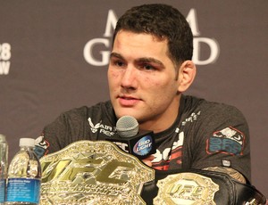 Chris Weidman coletiva UFC  (Foto: Evelyn Rodrigues)