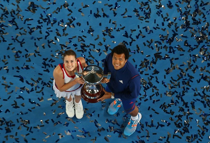 Tsonga Alize Cornet  copa hopman tenis (Foto: Getty Images)