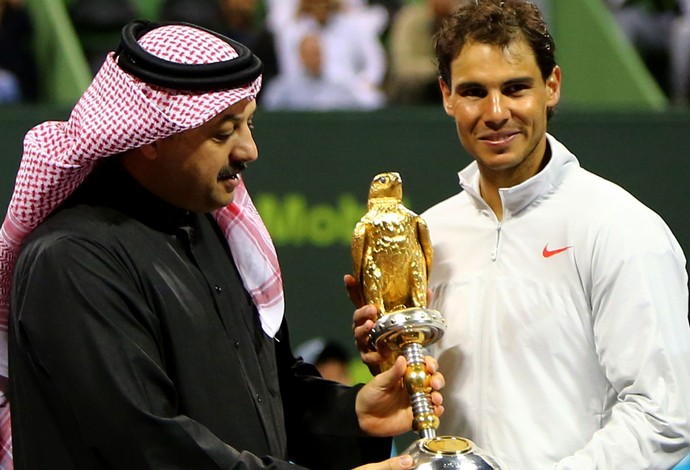 Nadal tênis Doha (Foto: AFP)