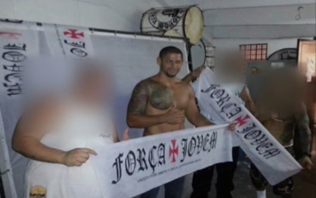 Bruno Pereira Ribeiro, torcedor do Vasco preso (Foto: Reprodução/ SporTV)