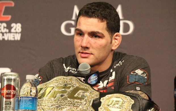 Chris Weidman coletiva UFC  (Foto: Evelyn Rodrigues)