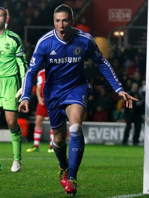 Fernando Torrs gol Chelsea x Southampton (Foto: AP)