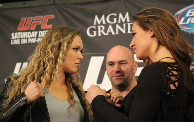 Ronda Rousey encarada UFC Las Vegas (Foto: Evelyn Rodrigues)