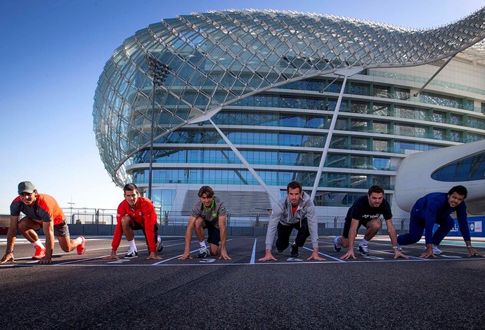 tênis Rafael Nadal, Novak Djokovic, Andy Murray, David Ferrer, Jo Wilfried Tsonga e Stanislas Wawrinka Abu Dhabi (Foto: Reprodução / Facebook)