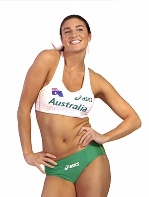 Michelle Jenneke atletismo dança sexy aquecimento (Foto: Reprodução)