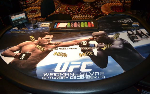 Chris Weidman x Anderson Silva cassino UFC (Foto: Ivan Raupp)