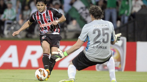 Aloísio jogo Nacional de Medellín contra São Paulo (Foto: EFE)