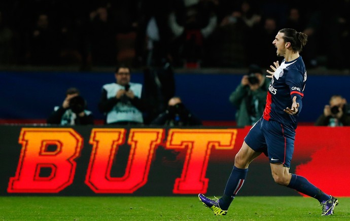 ibrahimovic paris saint germain x lille (Foto: Reuters)