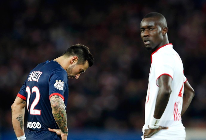 Lavezzi paris saint germain x lille (Foto: Reuters)