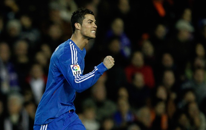 cristiano ronaldo  valencia x real madrid (Foto: AFP)