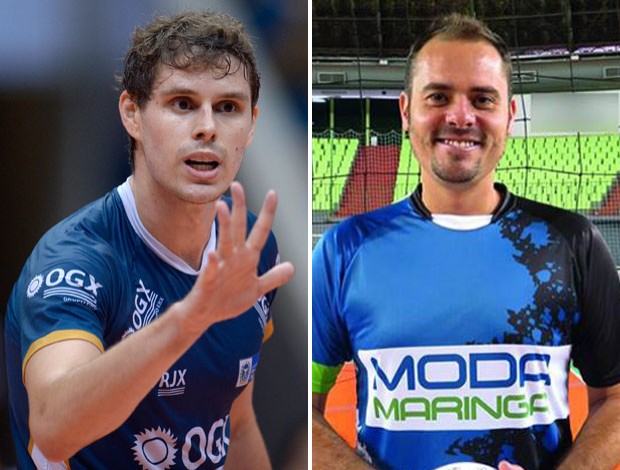 vôlei Bruninho Rio de Janeiro Ricardinho Maringá (Foto: montagem sobre foto do Inovafoto)