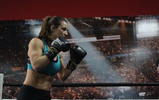 MMA treino Miesha Tate em Vegas (Foto: Evelyn Rodrigues)