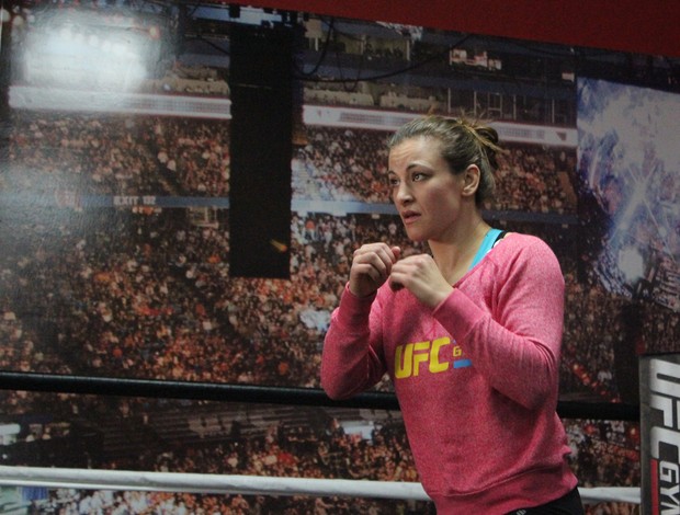 MMA treino Miesha Tate em Vegas (Foto: Evelyn Rodrigues)