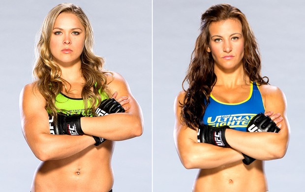 Ronda Rousey e Miesha Tate UFC TUF (Foto: Editoria de Arte)